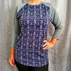 LuLaRoe Randy Abstract Arrow Print Top, M